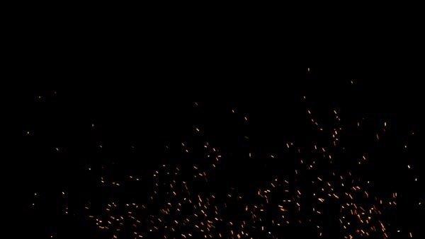 Fire Sparks - Close Rising Sparks Mid 8 vfx asset stock footage