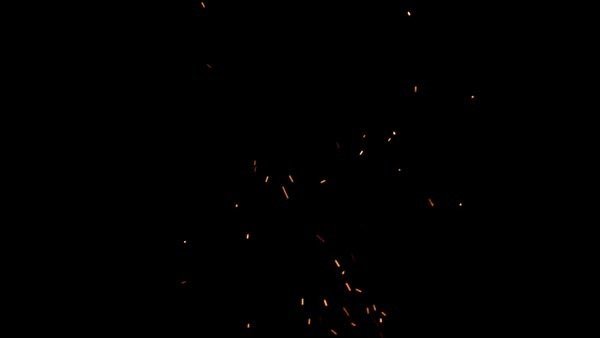 Fire Sparks - Close Rising Sparks Mid 9 vfx asset stock footage