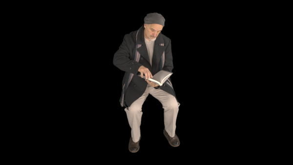 Cold Weather Extras Sitting 1 High 1 vfx asset stock footage