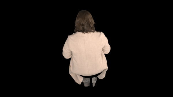 Cold Weather Extras Sitting 2 High 5 vfx asset stock footage