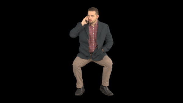 Cold Weather Extras Sitting 4 Eye Level 1 vfx asset stock footage