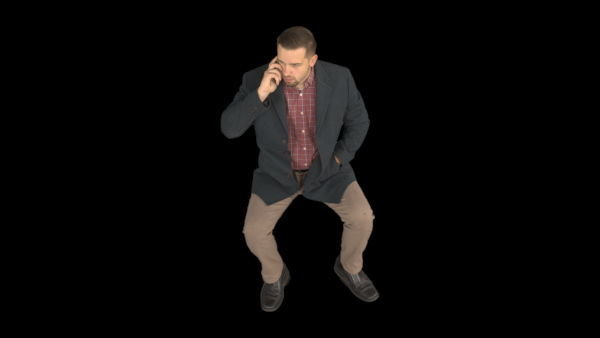 Cold Weather Extras Sitting 4 High 1 vfx asset stock footage