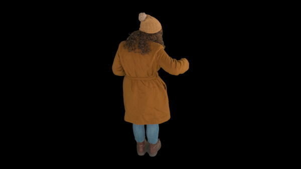 Cold Weather Extras Standing 4 High 5 vfx asset stock footage