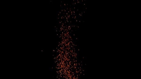 Fire Sparks - Wide Sparks Burst 3 vfx asset stock footage