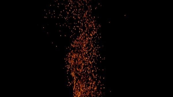 Fire Sparks - Wide Sparks Burst 7 vfx asset stock footage