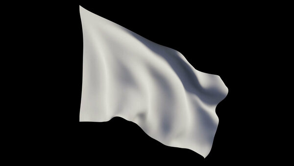 Waving Flags Flag 1 Angled Back vfx asset stock footage