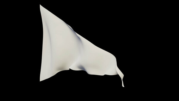Waving Flags Flag 4 Angled Front vfx asset stock footage