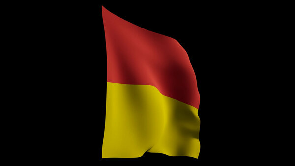 Waving Flags Flag 7 Angled Back vfx asset stock footage
