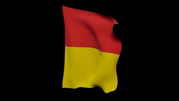 Waving Flags Flag 7 Angled Front vfx asset stock footage