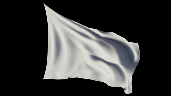 Waving Flags Large Flag 1 Angled Back vfx asset stock footage