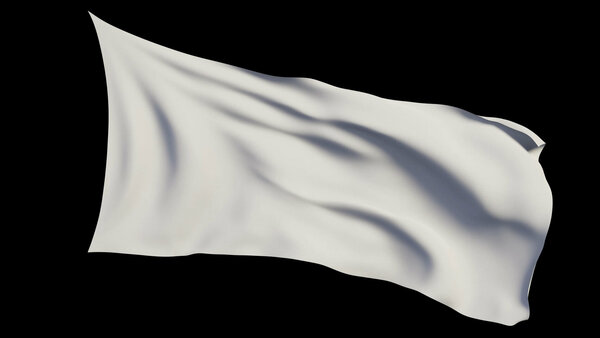 Waving Flags Large Flag 1 Side vfx asset stock footage