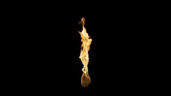 Flame Torch Torch Light Wind 1 vfx asset stock footage