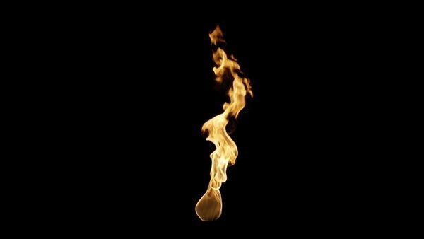 Flame Torch Torch Light Wind 4 vfx asset stock footage