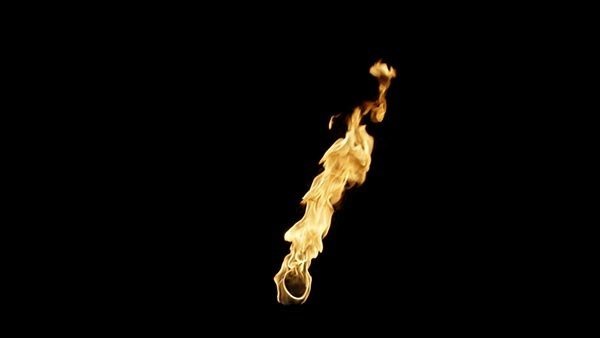 Flame Torch Torch Medium Wind 4 vfx asset stock footage