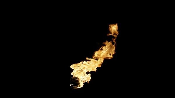 Flame Torch Torch High Wind 1 vfx asset stock footage