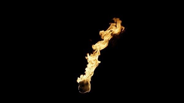 Flame Torch Torch High Wind 2 vfx asset stock footage