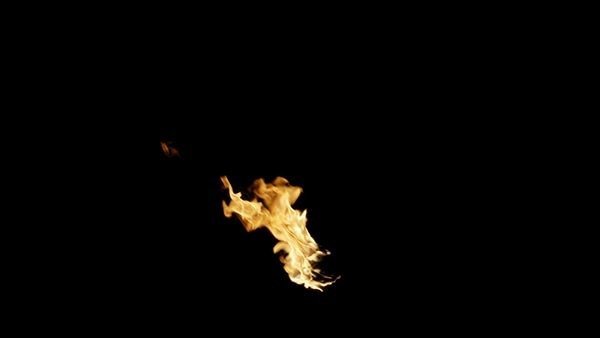 Flame Torch Torch Side to Side 3 vfx asset stock footage