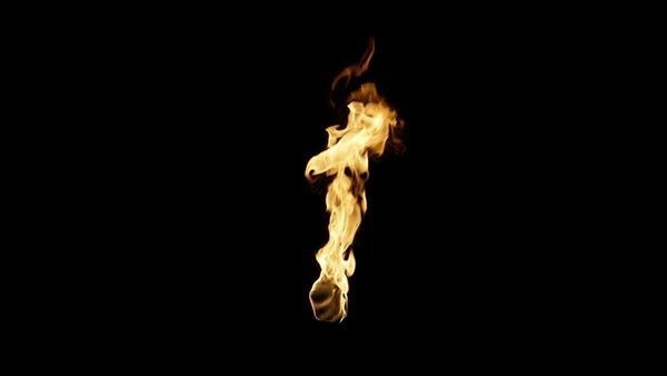 Flame Torch Torch Side to Side 2 vfx asset stock footage