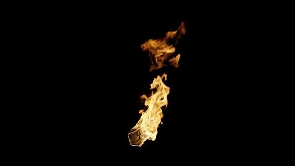 Flame Torch Torch Side to Side 1 vfx asset stock footage