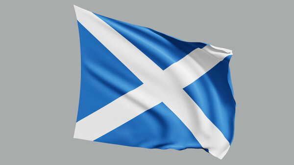 National Flags Scotland vfx asset stock footage