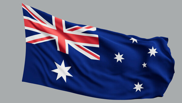 National Flags Australia vfx asset stock footage