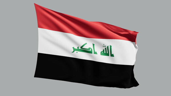 National Flags Iraq vfx asset stock footage