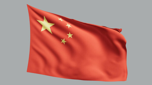 National Flags China vfx asset stock footage