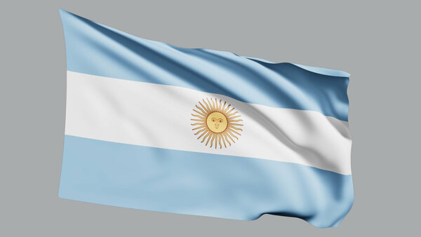 National Flags Argentina vfx asset stock footage