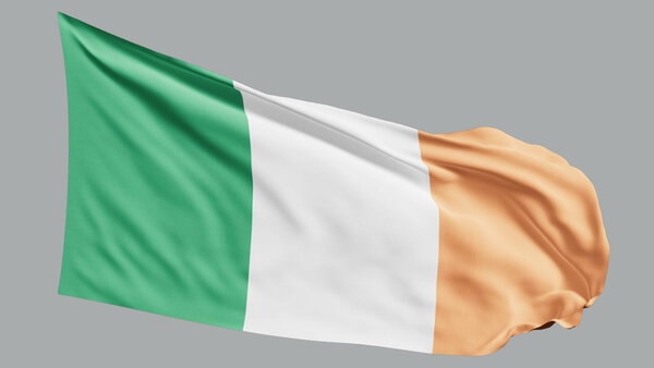 National Flags Ireland vfx asset stock footage