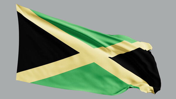 National Flags Jamaica vfx asset stock footage
