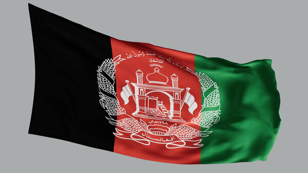 National Flags Afghanistan vfx asset stock footage