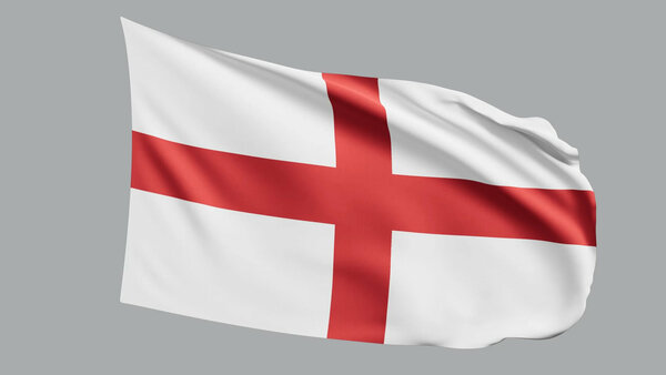 National Flags England vfx asset stock footage