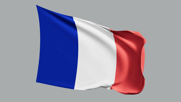 National Flags France vfx asset stock footage