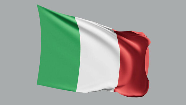National Flags Italy vfx asset stock footage