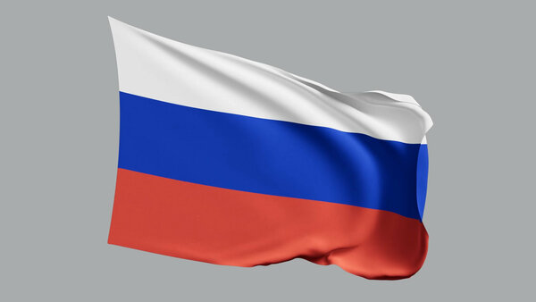 National Flags Russia vfx asset stock footage