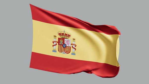 National Flags Spain vfx asset stock footage