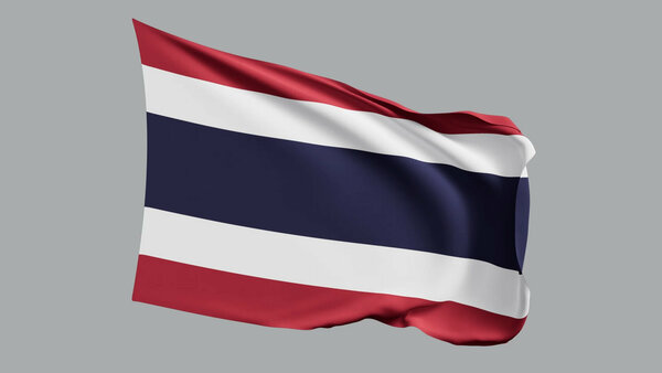 National Flags Thailand vfx asset stock footage
