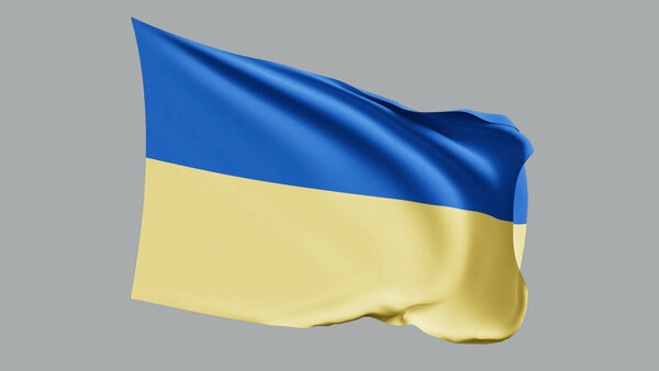 National Flags Ukraine vfx asset stock footage