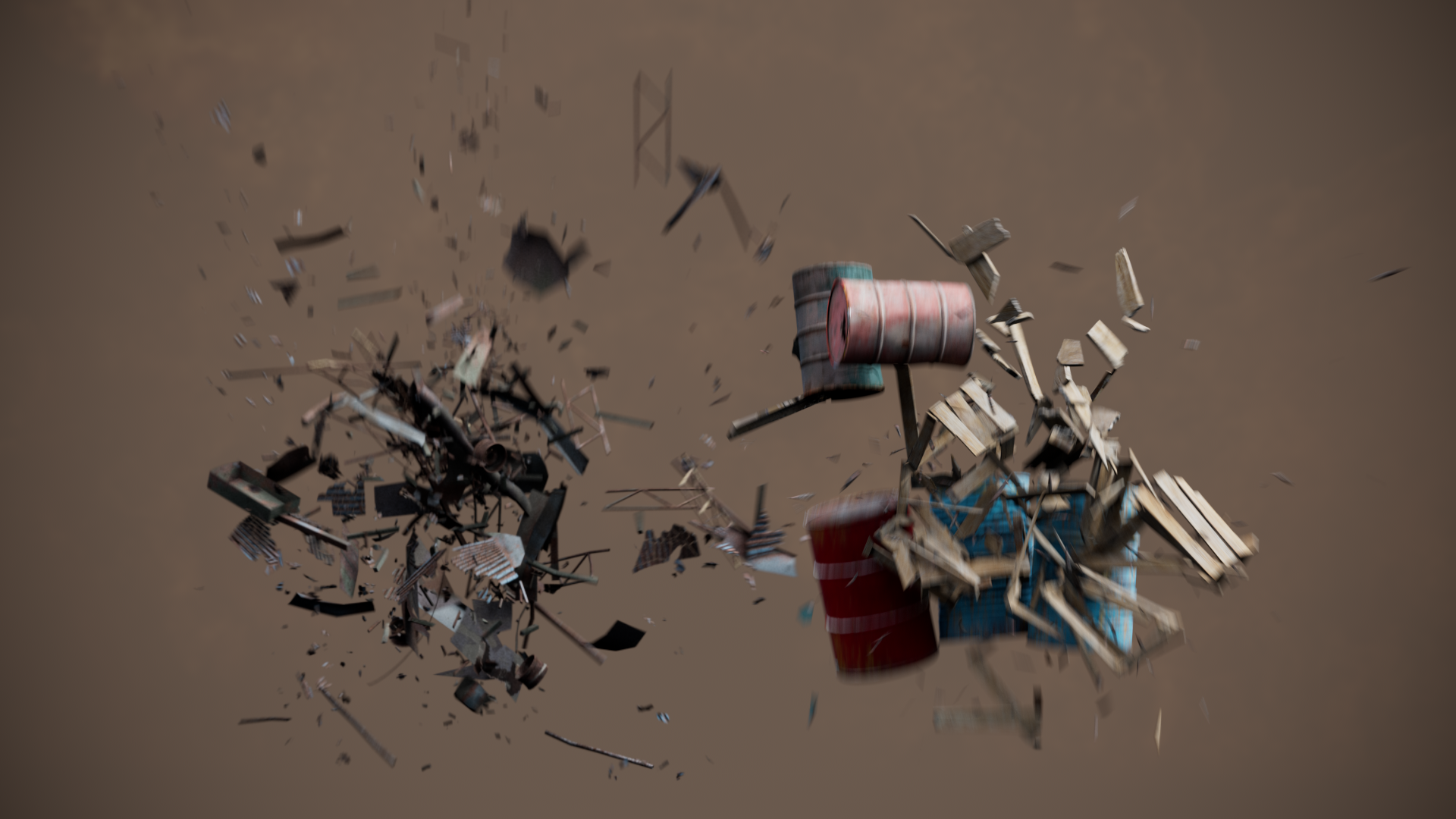 Industrial Exploding Debris Stock Footage Collection | ActionVFX