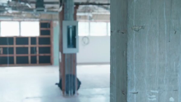 Man in a Cold Warehouse Clip 1 vfx asset stock footage