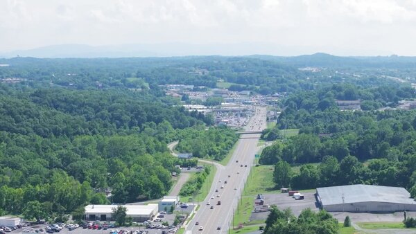 Aerial of Highway Clip 1 vfx asset stock footage