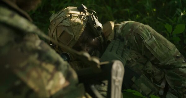 Soldiers Drag Wounded Ally Clip 6 vfx asset stock footage