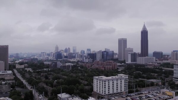 Aerials of City at Day Clip 2 vfx asset stock footage