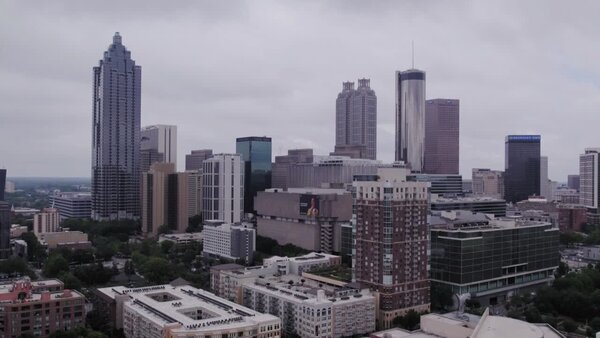 Aerials of City at Day Clip 3 vfx asset stock footage