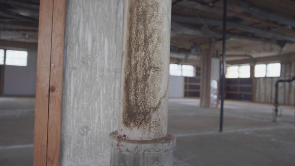 Empty Abandoned Warehouse Clip 3 vfx asset stock footage