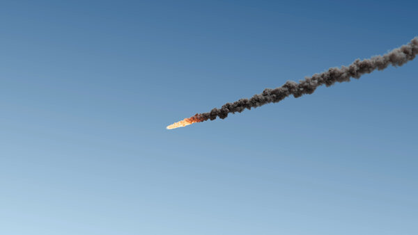 Meteors Medium Meteor 1 vfx asset stock footage