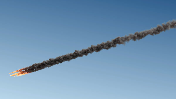 Meteors Splitting Meteor 2 vfx asset stock footage
