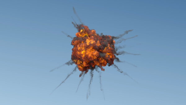 Aerial Explosions Aerial Explosion 1 vfx asset stock footage