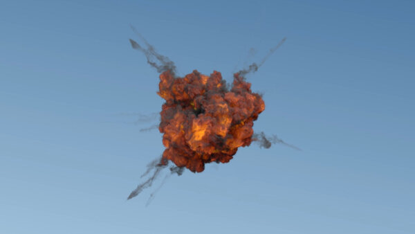 Aerial Explosions Aerial Explosion 4 vfx asset stock footage