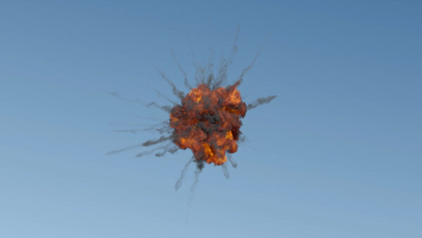 Aerial Explosions Aerial Explosion 6 vfx asset stock footage